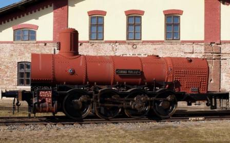 Rekonstruovaná parní lokomotiva Conrad Vorlauf