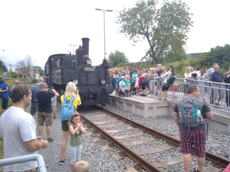 Parní vlak v Bílé Třemešné